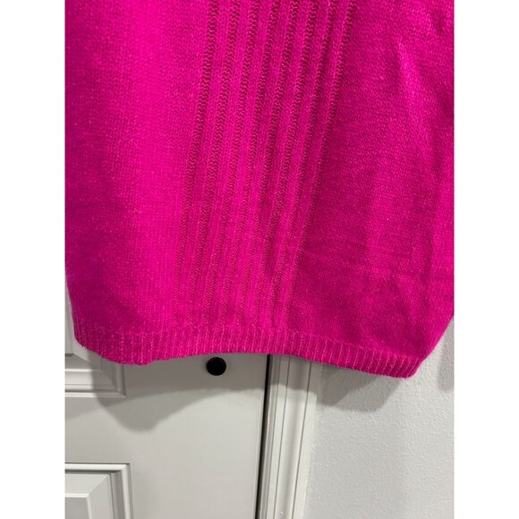 Hot Pink Eminent Womens Cowl Neck Sweater Angora Blend Sz Large - Picture 5 of 10
